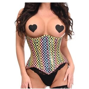 NWT Daisy Rainbow Corset Large